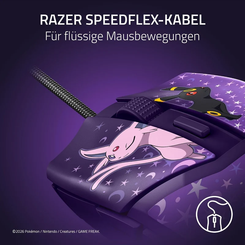 Razer Cobra Pokémon Espeon & Umbreon Edition - Leichte kabelgebundene Gaming-Maus mit Chroma RGB - 5