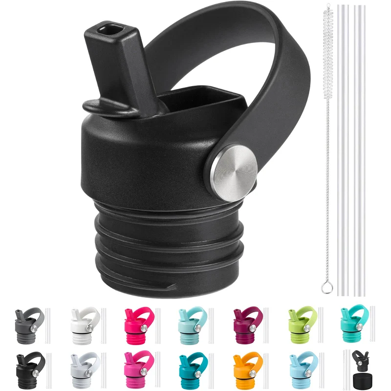 RRegeny Strohhalm-Deckel passend für Hydro-Flask-Standardmund, 54 ml, Sport-Flexkappe, Wasserflasche