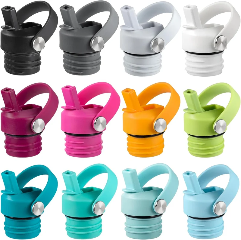 RRegeny Strohhalm-Deckel passend für Hydro-Flask-Standardmund, 54 ml, Sport-Flexkappe, Wasserflasche
