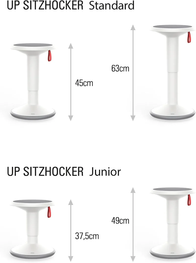 Interstuhl UPis1 - ergonomischer Sitzhocker mit Schwingeffekt - höhenverstellbar - Hocker mit rutsch