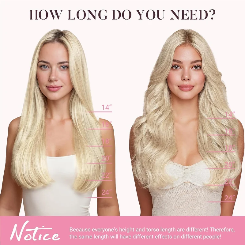 MAXITA Clip in Haarverlängerungen aus echtem Menschenhaar, Remy Haar Clip in Extensions für Damen, n