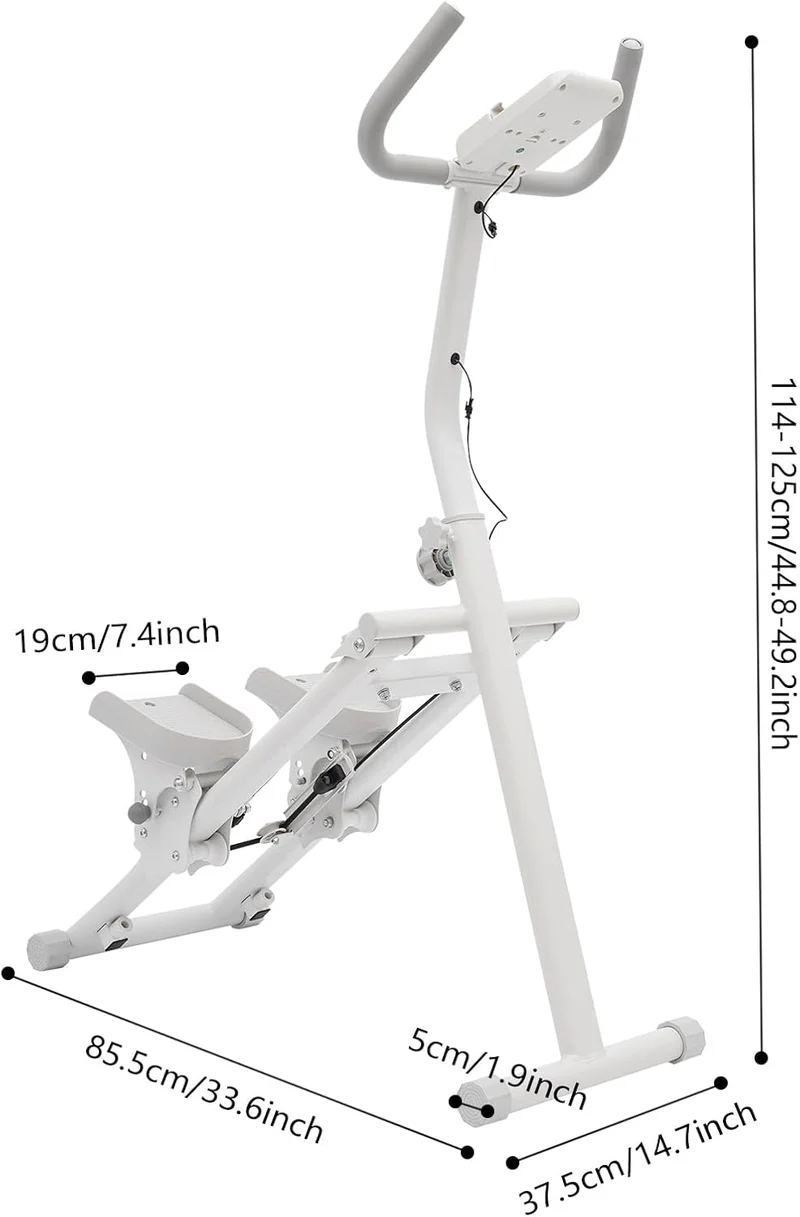 Kletterstepper Klappbar Heimtrainer Mit Digitaldisplay 8 Stufen Widerstand 45° Neigung Für Home Gym