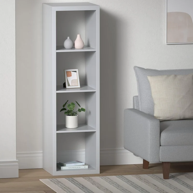 IKEA KALLAX Regal in weiss; (42x147cm); Kompatibel mit EXPEDIT