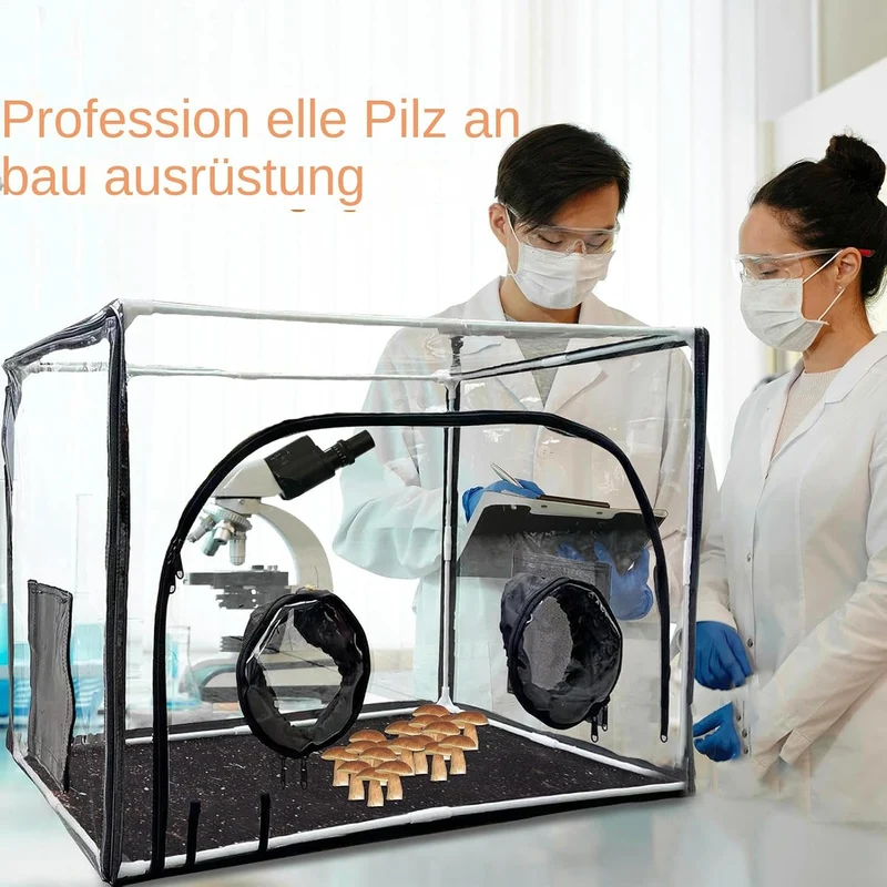 Pilzzuchtbox, Monowanne für Pilze - Grosses Pilzzuchtzelt,Pilzzuchtset, Mycology Still Air Box, Zuch