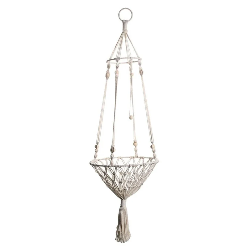 Makramee-Katzenhängematte - Boho Katzenschaukel Mit Natürlichem Baumwollseilmaterial - Handgewebtes