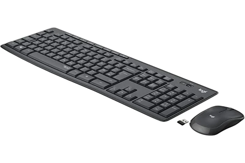 Logitech MK295 kabelloses Tastatur-Maus-Set mit SilentTouch-Technologie, Shortcut-Tasten, optischer