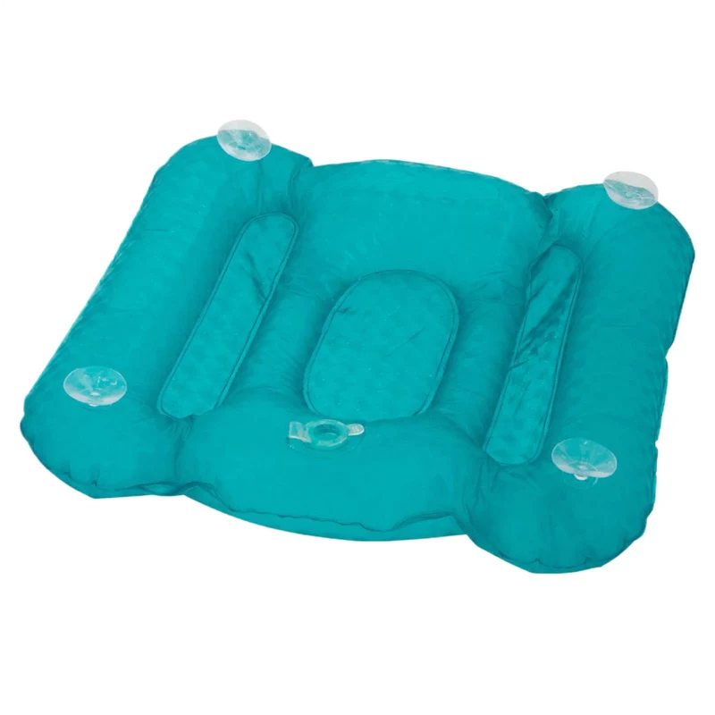 Bath Cushion, Inflatable Bathtub Pillow, PVC Material, Curved Design, Anti Slip Bathing Pad, Tub Hea