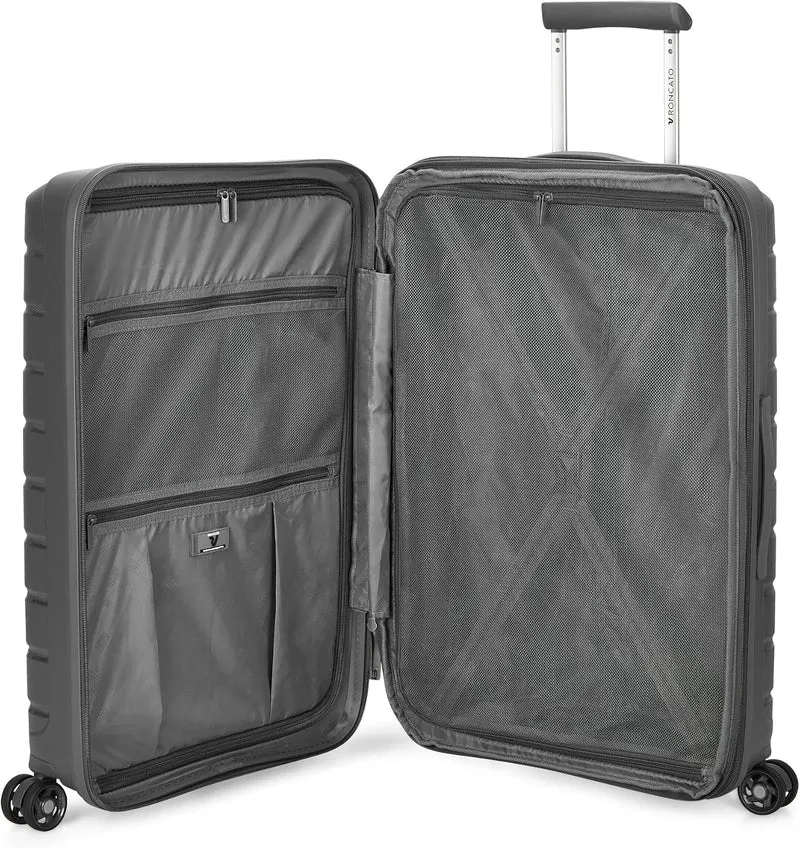 Roncato B-Flying Mittelgrosser Koffer 68 cm Erweiterbar - Anthrazit 68 cm Anthrazit, 68 cm Anthrazit