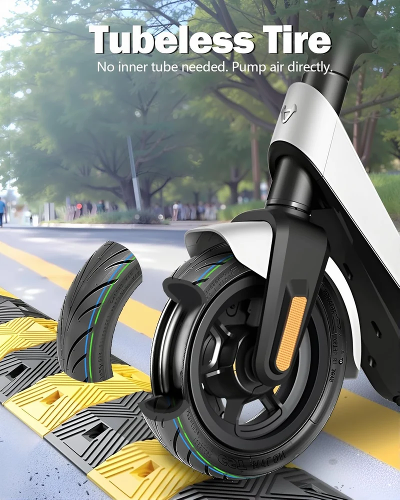 Tubeless-Reifen, 10 x 2,30 – 6,5, kompatibel mit dem Elektro-Scooter NIU KQi2 Pro, Ersatzreifen vorn