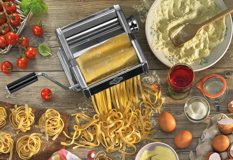 Küchenprofi Nudelmaschine manuell VITALE | für 7 Teigstärken | aus rostfreiem Edelstahl | Lasagnepla