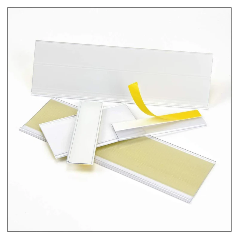 Selbstklebende Etikettenhalter für Einstecketiketten 100 mm Breit/Tickethalter/Etiketten Halter (42