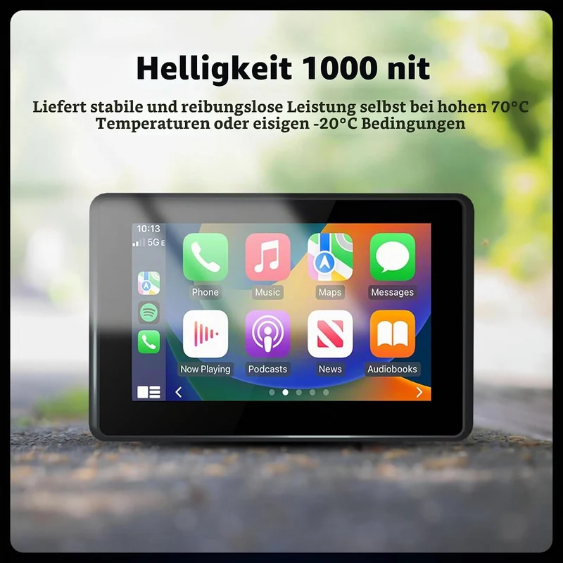 Motorradnavi für BMW, 5 Zoll Kabellos Apple CarPlay & Android Auto Display, Native Wonder Wheel Steu