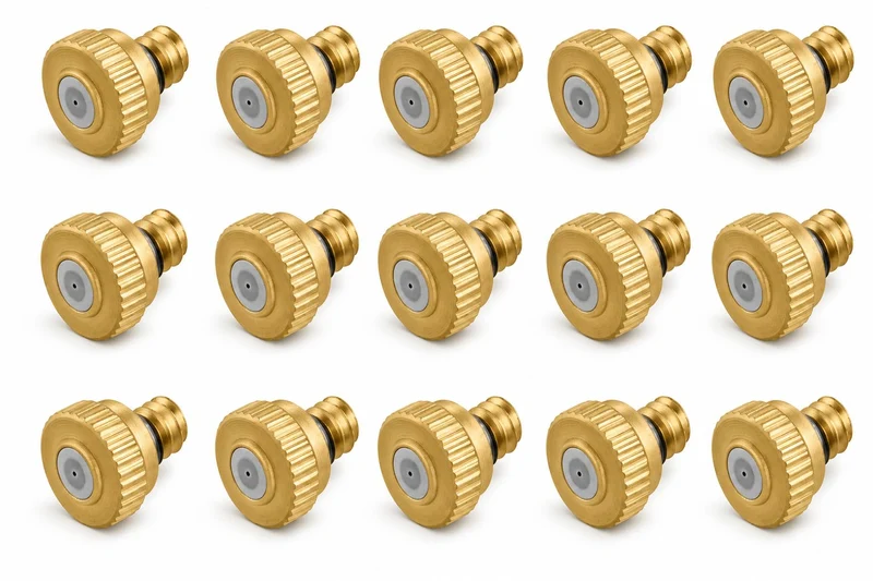 Orbit 3 Pack (15 Total Pieces) Brass and Stainless Steel Mist System Nozzles - 5 Pack, 3