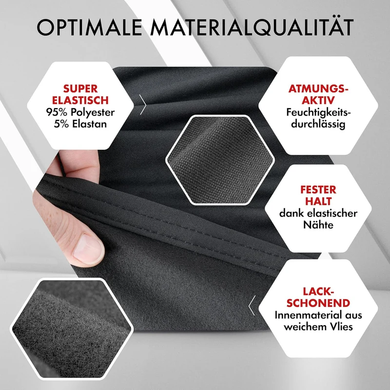 WALSER Premium Abdeckung Auto Indoor Stretch Plus Qualitätssieger Sehr Gut* - Autoplane Indoor Abdec