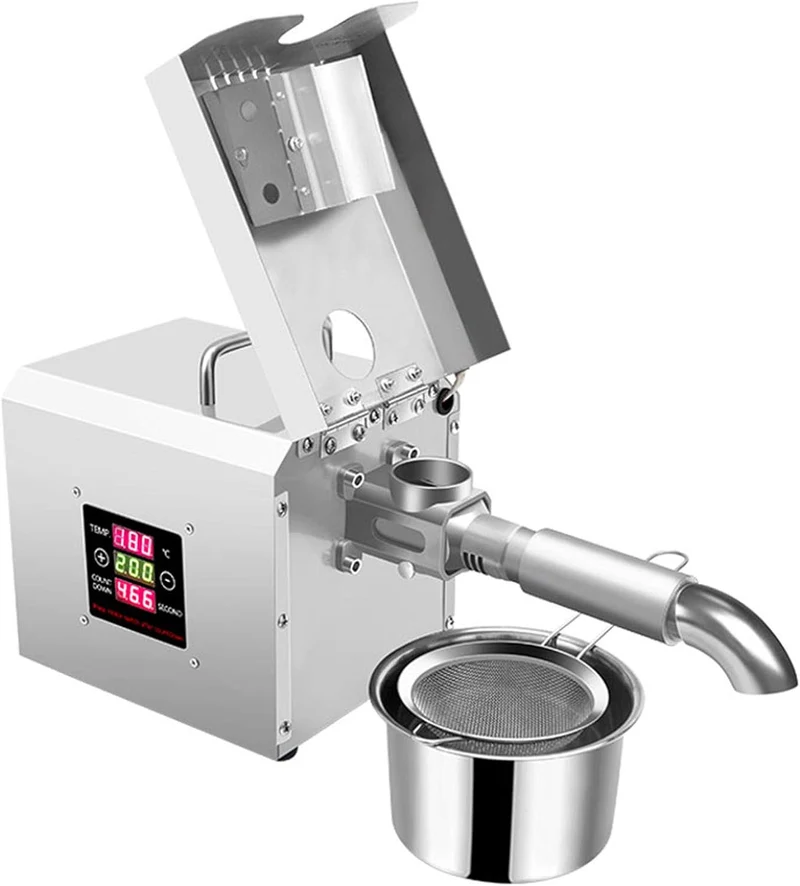 Edelstahl Ölextraktormaschine Automatik Erdnuss Raps Ölmühle Walnüsse Ölpresse Extraktor für Erdnüss