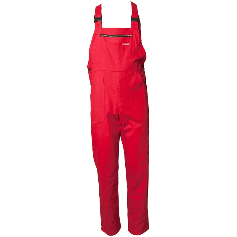 Planam Grösse 50 Herren BW 290 Latzhose mittelrot Modell 0123, 50