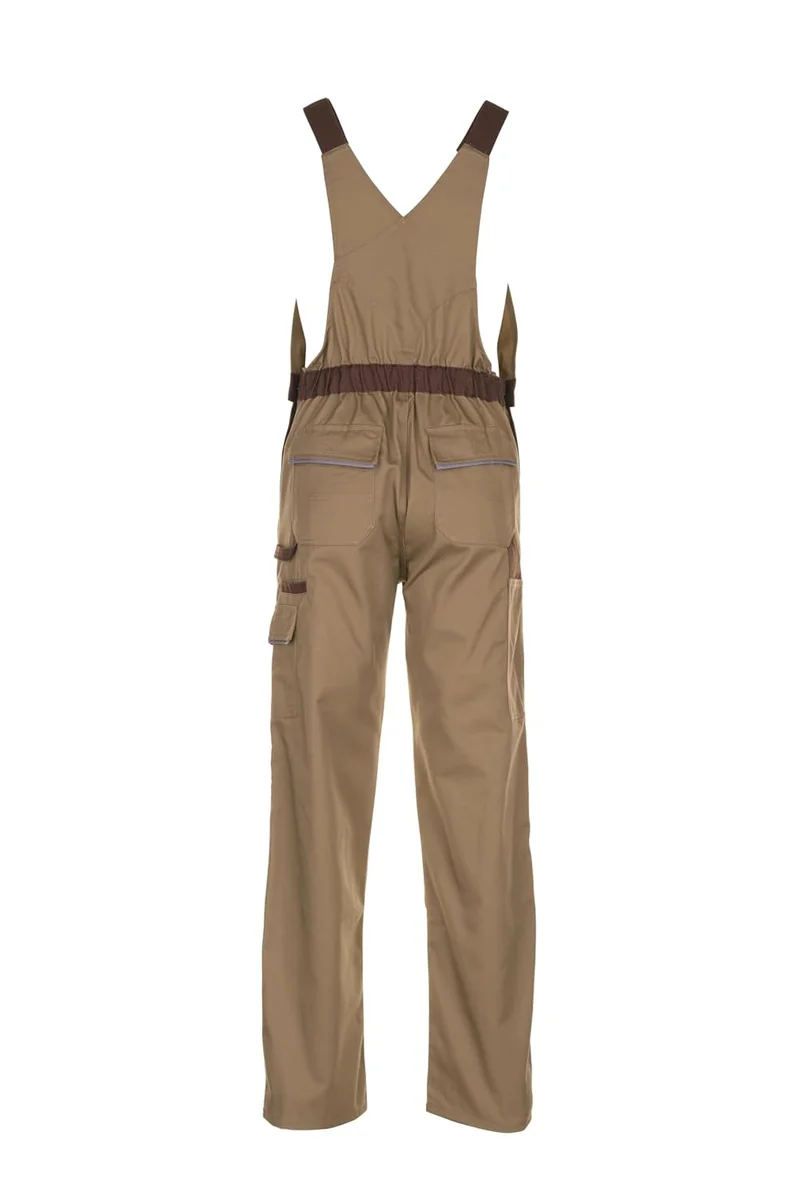 Planam Highline Herren Latzhose Khaki braun Zink Modell 2334 Grösse 70 khaki/braun/zink 70, khaki/br