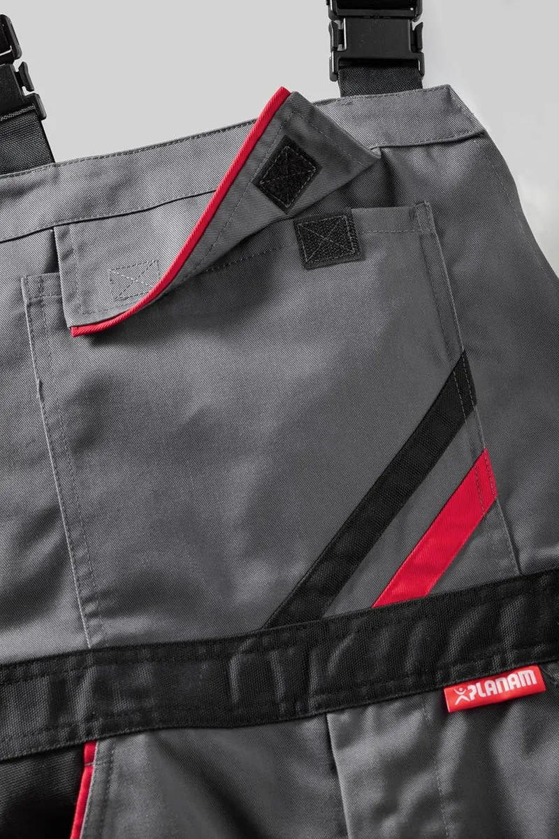 Planam Highline Herren Latzhose Khaki braun Zink Modell 2334 Grösse 70 khaki/braun/zink 70, khaki/br