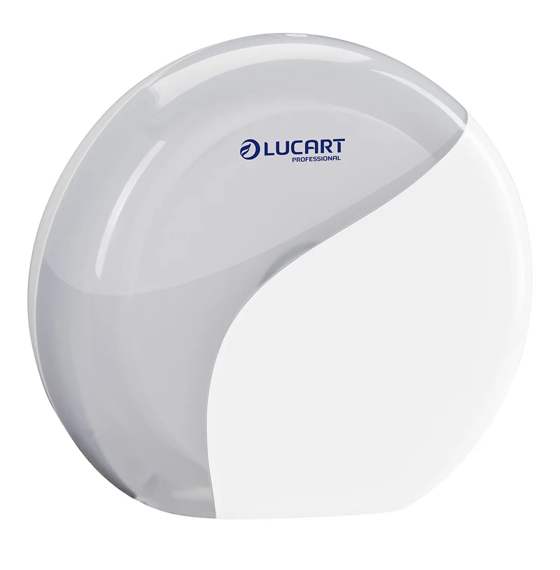 Lucart Professional Putzrollen 892322 Gerät-Spender Toilettenpapier, Mini Jumbo, weiss (1-er Pack)