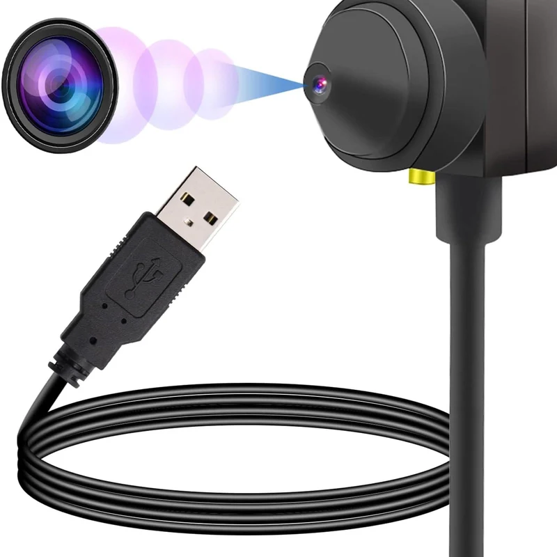 Denash 1080P-Webcam mit Mikrofon, Eye Center Cam-Webcam für den Mittleren Bildschirm, Plug-and-Play-