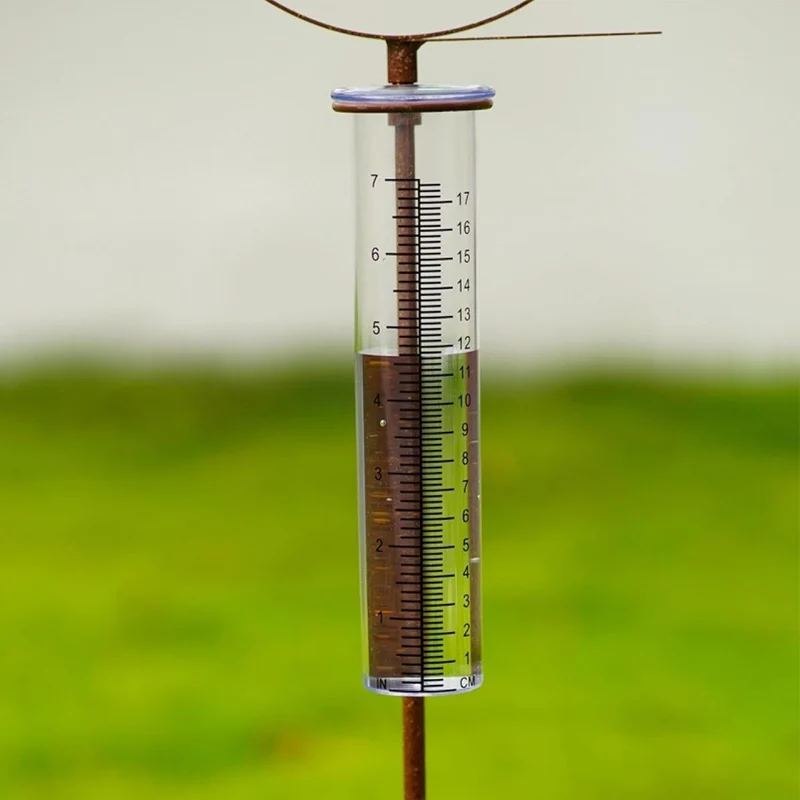 Gartenstecker-Regenmesser, Regenmesser für den Garten | Outdoor Regenmesser Schneckendekor | Monitor