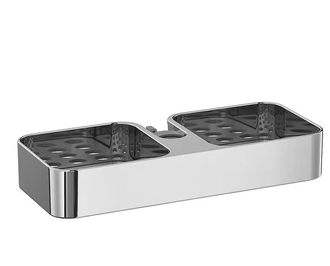 IKEA BROGRUND Duschablage für die Duschstange Duschregal - verchromt - 25 x 4 cm