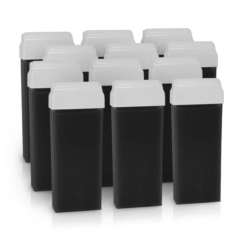 Enthaarungswachs, Rolle auf Kohle, 12 Packungen mit professionellem Wachs, 12 Stück 1.2 kg (1er Pack