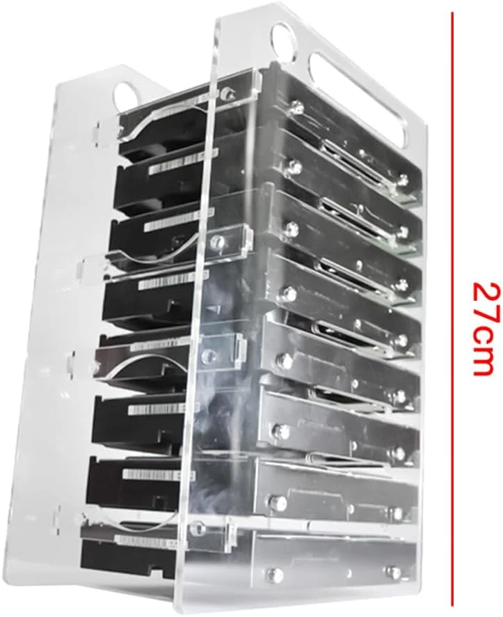 Ausi DIY-Festplatten-Rack 3,5-Zoll-Speichergehäuse für die Speichererweiterung von BTC-Mining-Comput