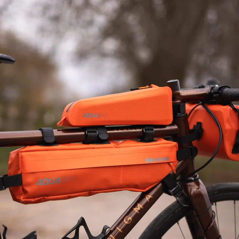 Oxford Aqua Evo Adventure Top Tube Pack XL OL964 | wasserdichte Fahrradrahmentasche für Fahrrad, ora