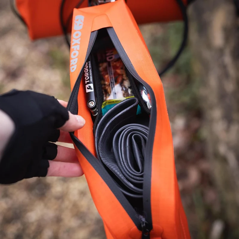 Oxford Aqua Evo Adventure Top Tube Pack XL OL964 | wasserdichte Fahrradrahmentasche für Fahrrad, ora
