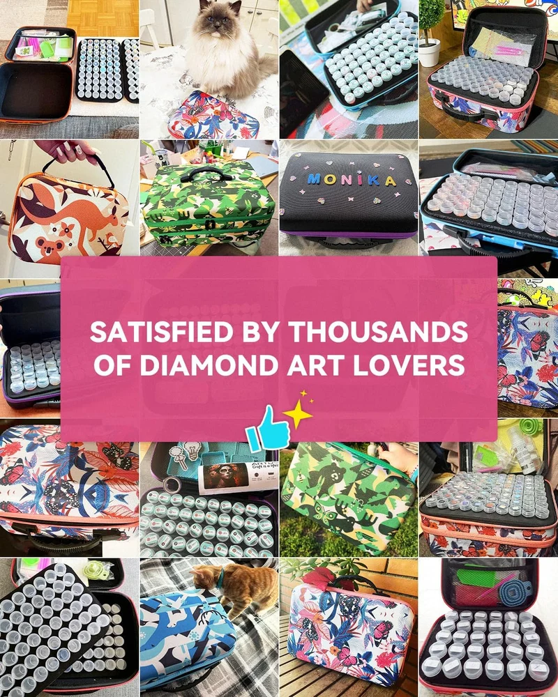 ARTDOT 5D Diamond Painting zubehör Boxen, 240 Stück Diamond Painting Aufbewahrungsbox für Diamond Pa