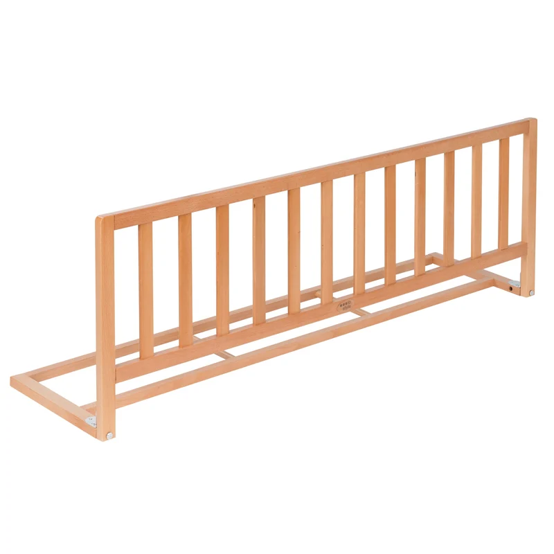 ib style® Bettgitter Flamo | Rausfallschutz für Kinder | Bettschutzgitter aus Holz | 140 cm Natur, 1