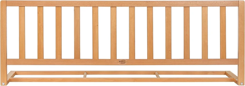 ib style® Bettgitter Flamo | Rausfallschutz für Kinder | Bettschutzgitter aus Holz | 140 cm Natur, 1