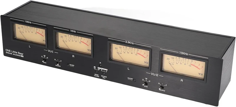 4 -Wege Vu Meter 3 Gain XLR Switcher Ein Soundindikator 100? 240 V US -Stecker TOR 100? 240V US Stec