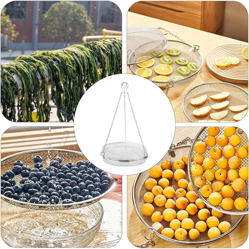 Kräuter-Trockengestell, Fischnetz Zum Trocknen Von Lebensmitteln-Fliegensicherer, Runder, Hängender