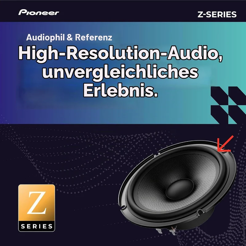 Pioneer TS-Z65C 2-Wege Komponenten Lautsprechersystem 17 cm 6.7", 6.7"