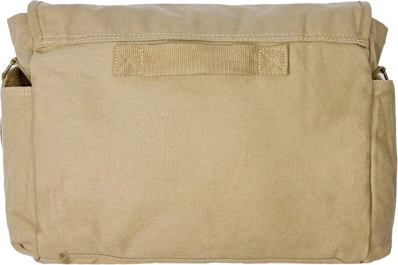 Sweetbriar Classic Vintage Messenger Bag - Original Heavyweight Cotton Canvas Shoulder Bag with Upgr