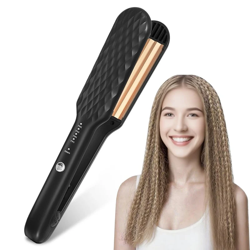NAVESO Kreppeisen für die Haare, Crepe Eisen Haare, 35W Welleneisen für Haare, Kreppeisen Haare mit