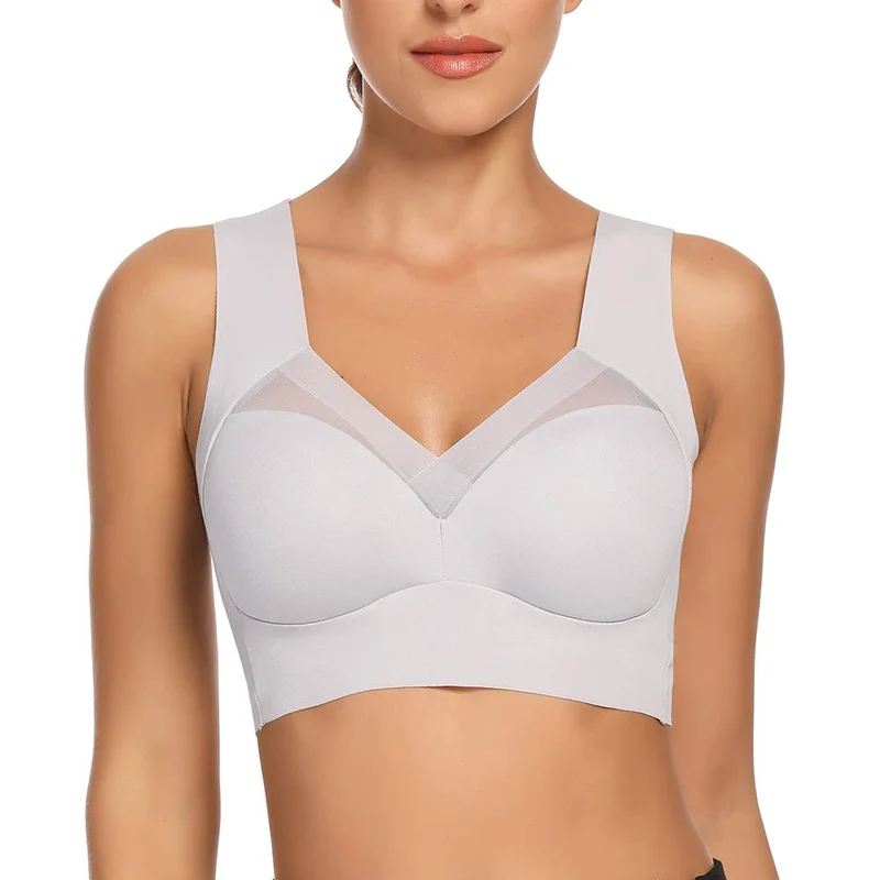 WOWENY Damen Komfort BHS Ohne Bügel Zero Feel Bralette für Frauen, Weich und Bequem T Shirt Schlaf B