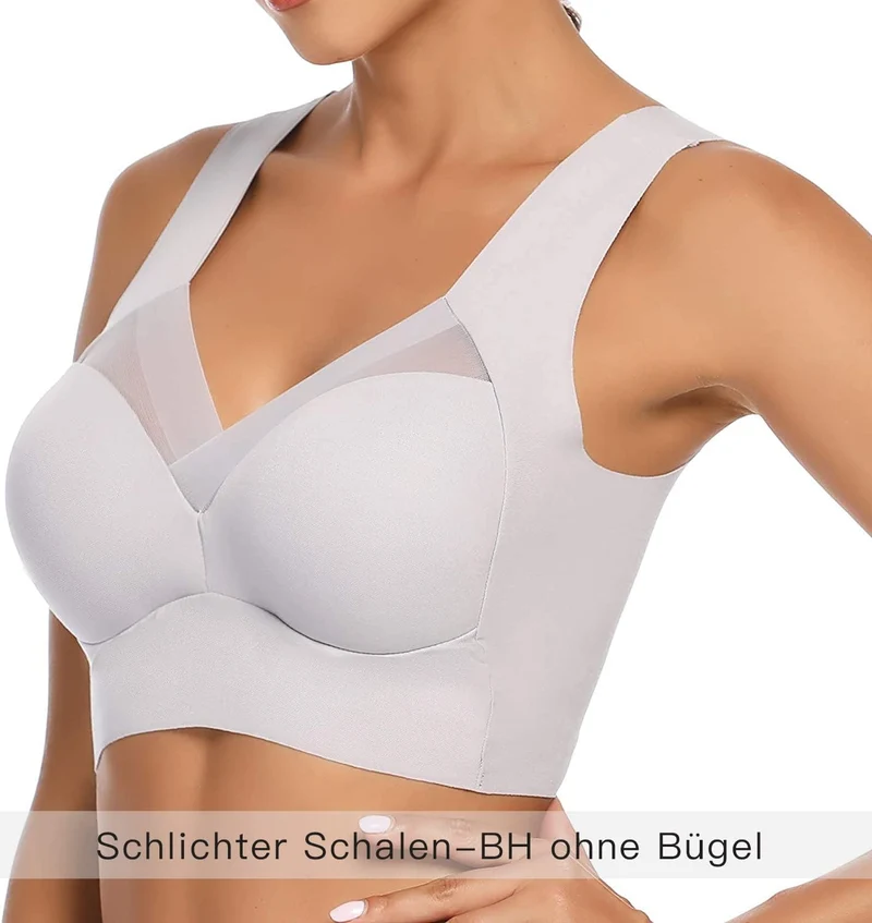 WOWENY Damen Komfort BHS Ohne Bügel Zero Feel Bralette für Frauen, Weich und Bequem T Shirt Schlaf B