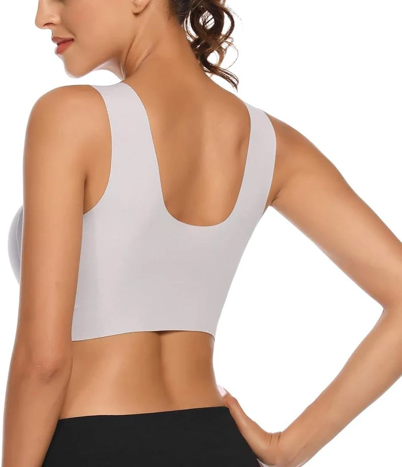 WOWENY Damen Komfort BHS Ohne Bügel Zero Feel Bralette für Frauen, Weich und Bequem T Shirt Schlaf B