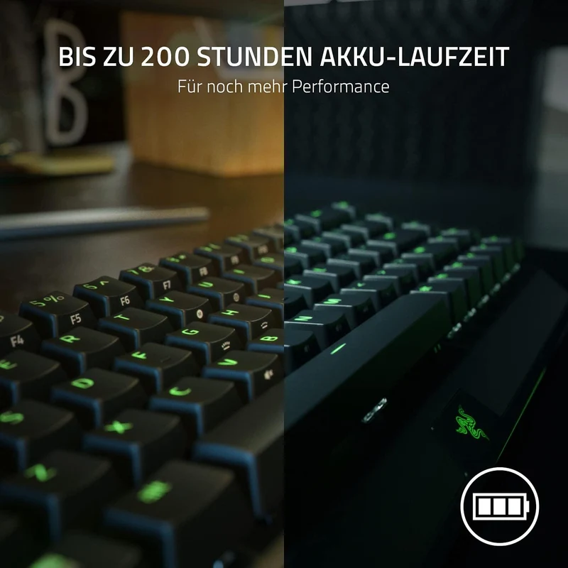 Razer BlackWidow V3 Mini HyperSpeed (Green Switch) - 65% Kompakte Gaming Tastatur mit mechanischen S