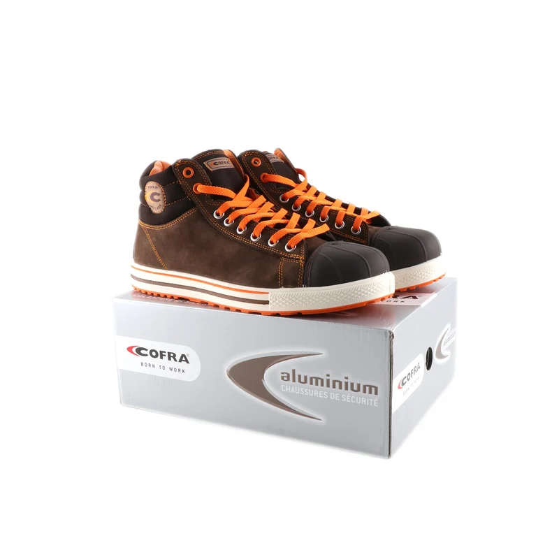 Cofra 35031-001.W41 CONFERENCE S3 SRC Sicherheitsstiefel, Braun/Orange, Grösse 41 41 EU, 41 EU