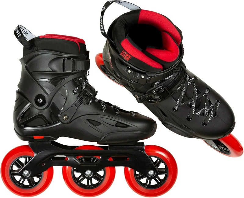 Powerslide Inline Skate Imperial Black Red 110, für Urban und Fitness, für Damen und Herren 45-46, 4