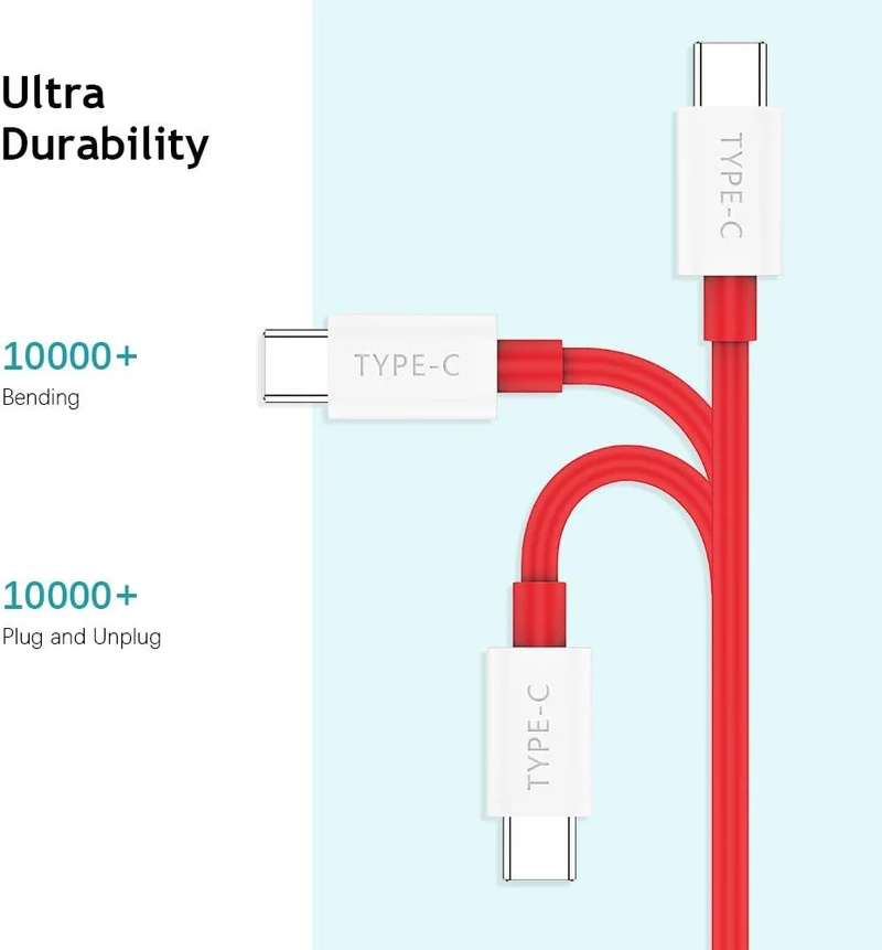 OnePlus 8T Ladekabel Warp Charge 65, COOYA 65W USB C auf Kabel kompatibel für MacBook Air Pro 13 Zol