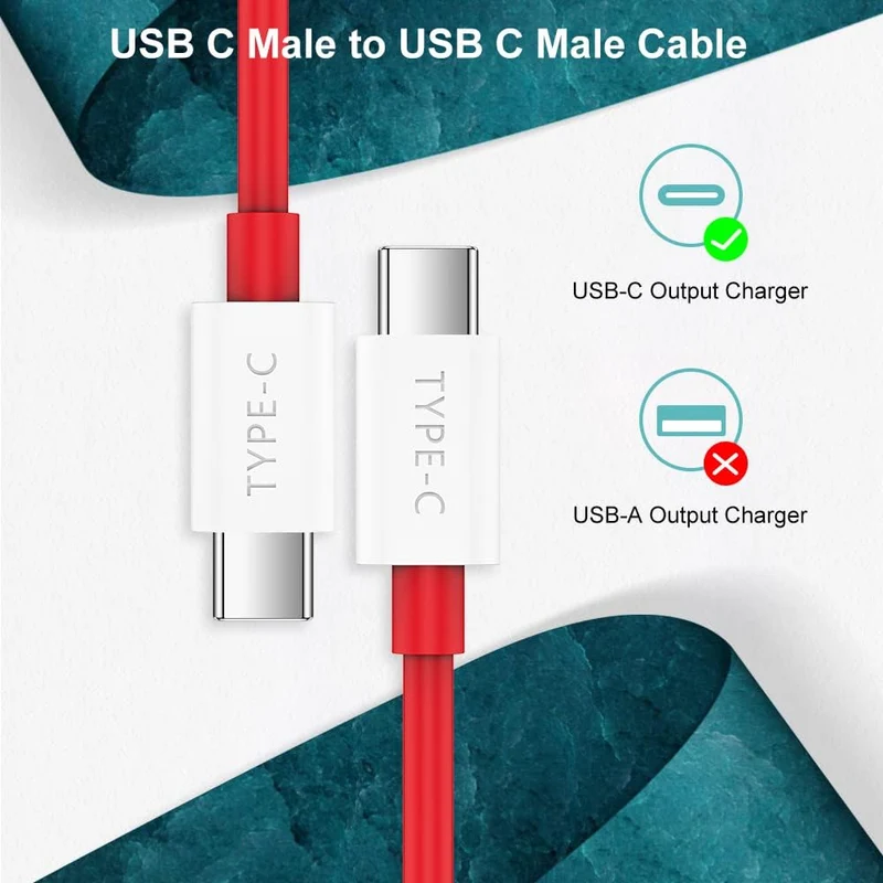 OnePlus 8T Ladekabel Warp Charge 65, COOYA 65W USB C auf Kabel kompatibel für MacBook Air Pro 13 Zol