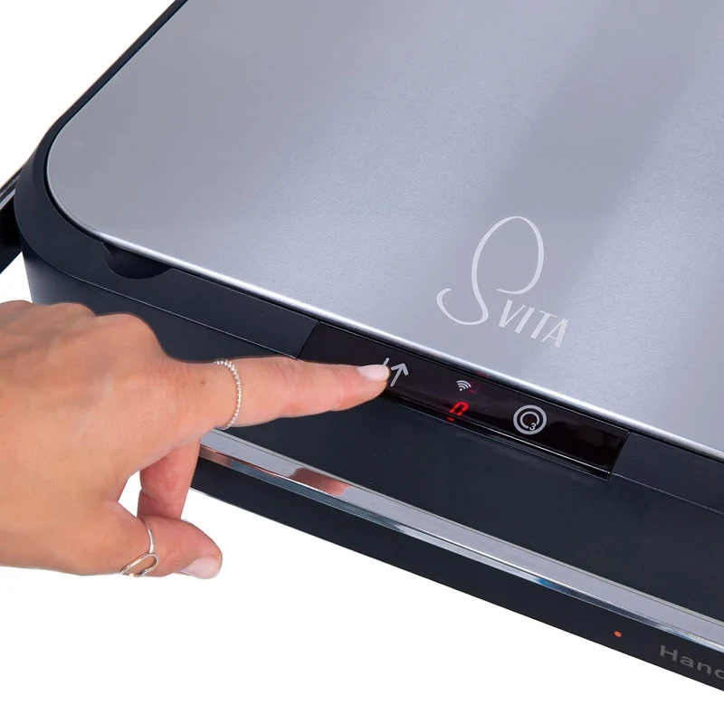 SVITA Sensor-Mülleimer 60L Aktivkohle- und Selbstreinigungs-Funktion Grau, Grau