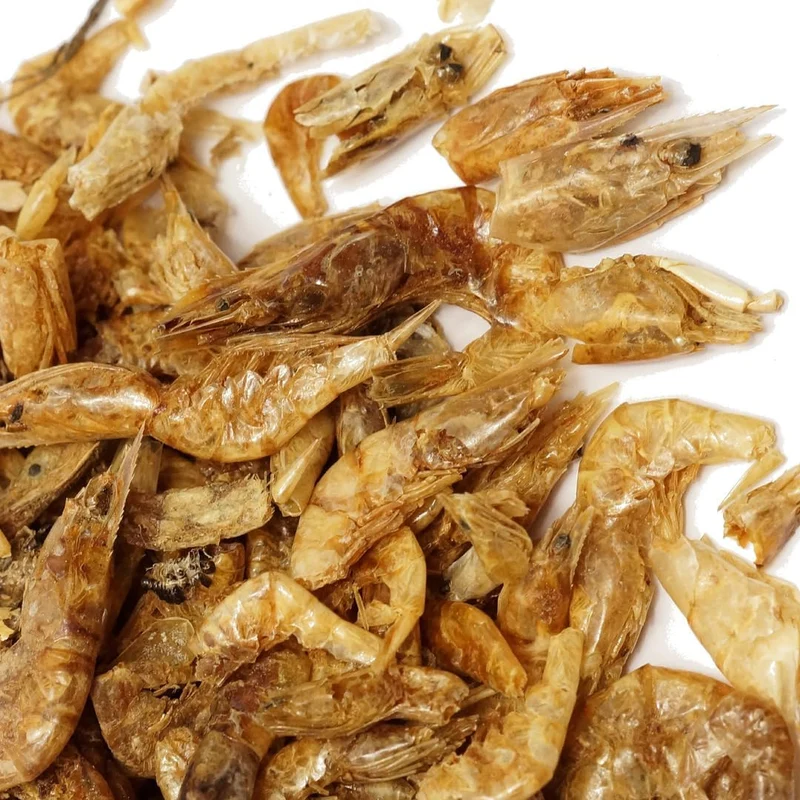 algova Süsswasser Shrimps getrocknet 2-4cm Natur Futter für Aquarienfische, Wasserschildkröten, Koi,