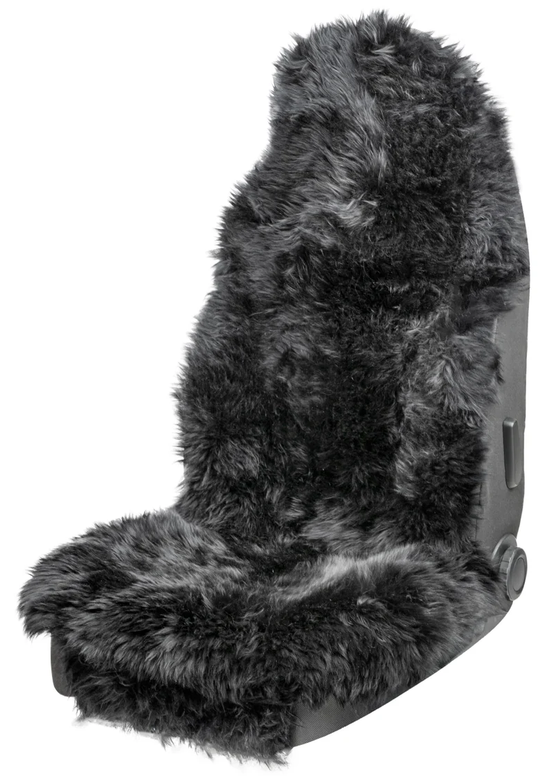 Walser Premium Lammfell Sitzauflage Marla, 100% Lammfell Autositz Sitzauflage mit 5cm Wollhöhe, Sitz