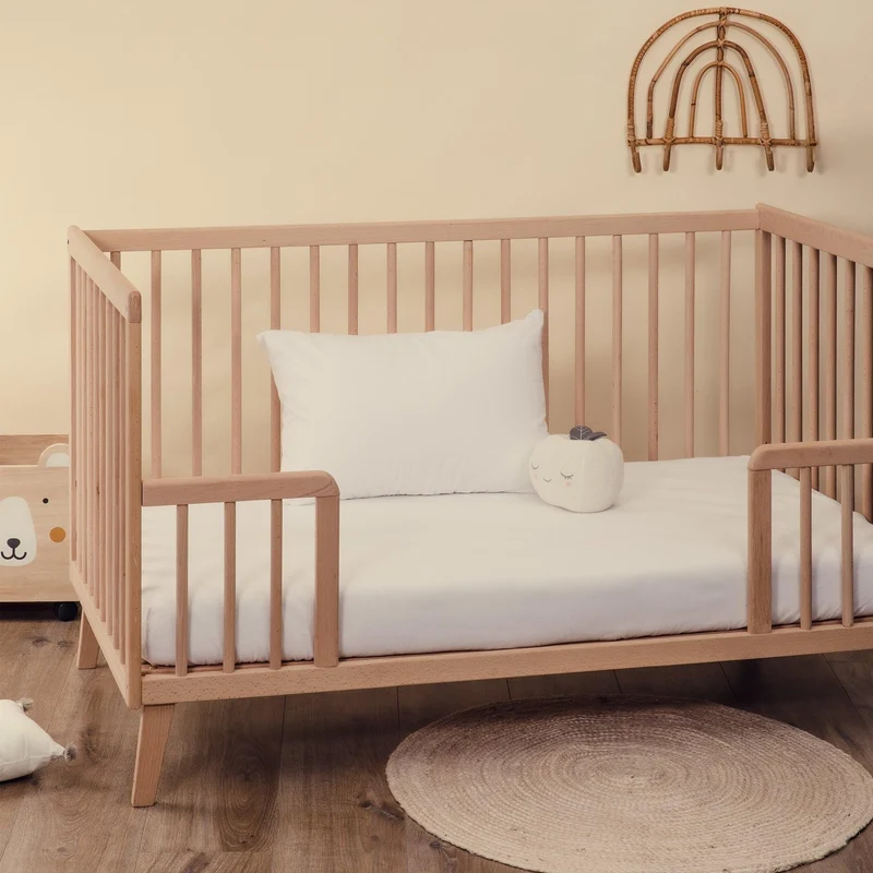 Kadolis - Matratzenschutz für Babys 60x120 cm - Stoff 100% Flanell aus Bio-Baumwolle - Weich und kom